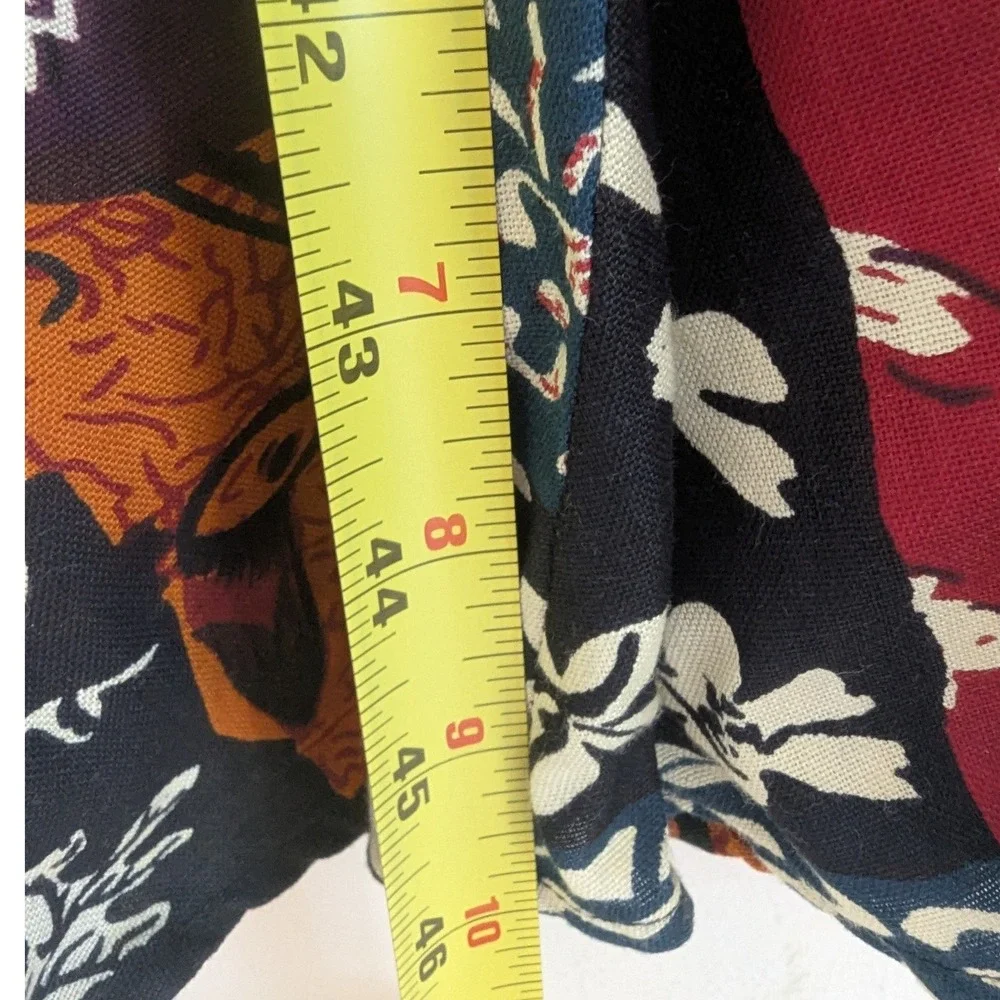 VTG 90's Fashion Force Patchwork Floral Midi Dress Long Sleeve‎ Womens Sz M Boho
